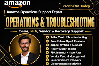 troubleshoot amazon seller central, fba, reimbursements and disbursements