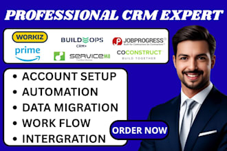setup coconstruct buildops servicem8 workiz builder prime pipeline jobprogress