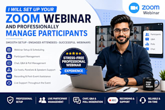 setup webinar and control zoom meeting participants