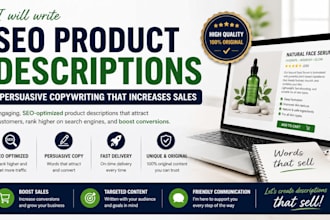 write SEO product descriptions that increase sales