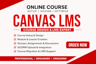 create, setup canvas lms, moodle, online course and elearning website