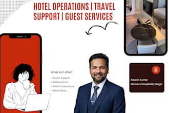 be your virtual assistant for hotels, travel and hospitality businesses
