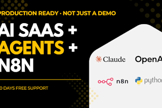 build ai agents, ai saas, ai website with n8n automation and rag