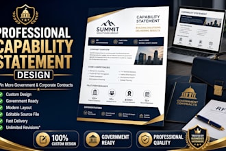 design a professional capability statement for government