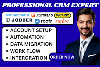 setup jobtread connecteam housecall pro salesmate workiz roofr zapier integraton