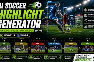 develop a soccer highlight generator using soccernet dataset and yolov8
