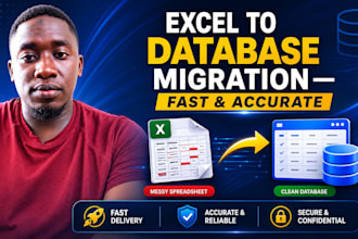 migrate your excel data into a clean, organized database
