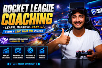 provide professional rocket league coaching from a 2200 mmr SSL player
