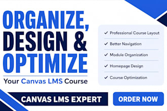 organize, design and optimize your canvas lms course