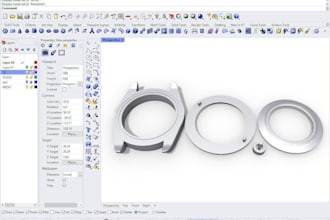 create watch 3d modeling cad design technical drawing product rendering
