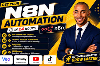 n8n youtube automation, n8n ai video automation, for ig reels and tiktok videos
