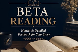 honest and detailed beta reading for your book