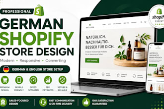 build german shopify store design shopify website development dropshipping store