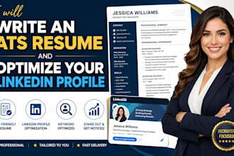 write an ats resume and optimize your linkedin profile