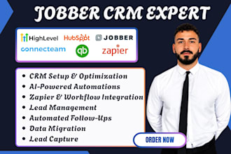 setup jobber estimate invoice hubspot automation quickbooks zapier integration