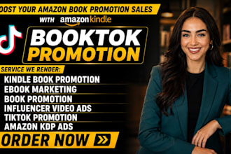 booktok promotion, book marketing, ebook marketing, author social media manager