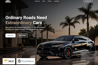 build car dealership car rental website with booking inventory and listings SEO