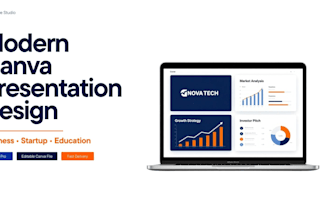 design modern canva presentation slides