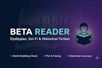 be your beta reader for dystopian and science fiction books