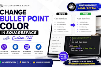 change bullet point color in squarespace using custom CSS