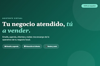 seré tu asistente virtual en español para tu negocio