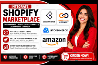 integrate shopify marketplace cedcommerce marketplace connect litcommerce amazon