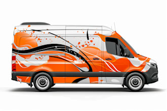 paint a car wrap design and vehicle wrap design