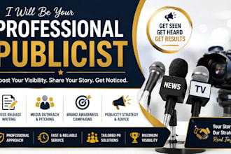 be your professional publicist
