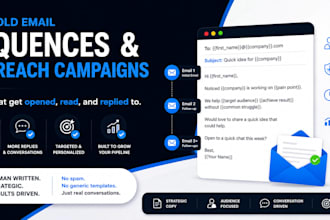 write b2b cold email sequences and cold outreach campaigns