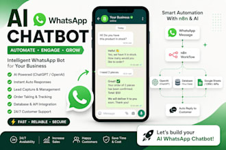 create whatsapp auto reply chatbot with database integration