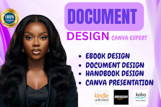 design professional document format, ebooks, handbook and workbook