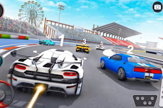 build arcade car racing game, car racing game prototype, extreme car racing game