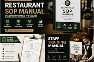 create restaurant sops checklists and staff training manuals