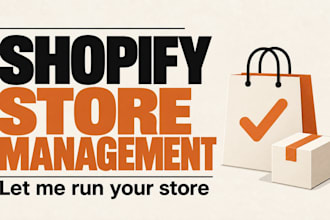be your shopify store manager