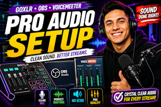 setup goxlr, audio routing and voicemeeter for obs streaming