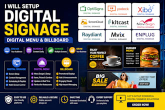 setup professional digital signage for your business optisign yodeck xibo
