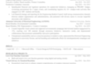 create a professional harvard style resume and CV
