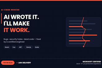 fix, debug and clean up your ai generated code