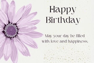 design a professional birthday card in canva