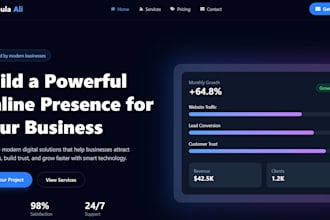 build a responsive react tailwind landing page