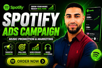 run spotify ads campaign for spotify music promotion and spotify music marketing