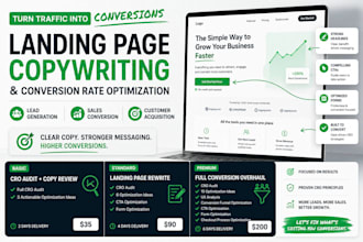do landing page copywriting and conversion rate optimization