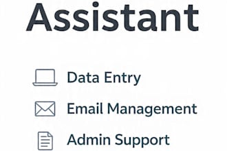 be your virtual assistant for data entry and email