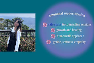 provide a safe space in an emotional support talk with you