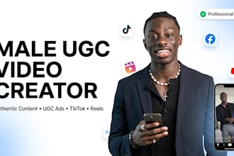 be your male ugc video creator for authentic ugc content and video ads