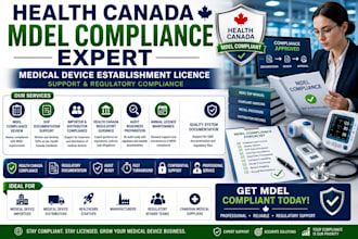 provide health canada mdel compliance support and documentation
