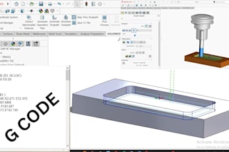 create cnc programming, gcode, 3d product design and cnc machining