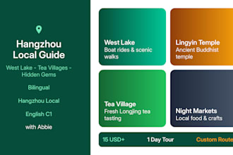 be your english speaking local guide in hangzhou china
