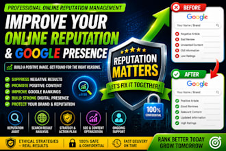 remove mugshots, suppress negative search results, and improve online reputation