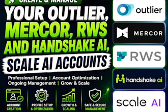create and manage your handshake ai, outlier ai accounts tasks professionally
